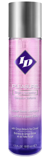 ID Pleasure 17 Ounce Silky Smooth Lubricant for Enhanced Intimacy Water Based Lube